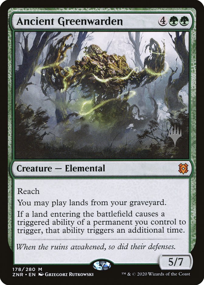 Ancient Greenwarden 178 (Promo Pack: Zendikar Rising)  - Foil | Good Games Adelaide SA