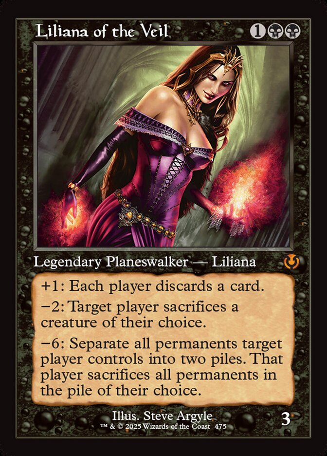 Liliana of the Veil Retro Frame 475 (Innistrad Remastered)  - Foil | Good Games Adelaide SA