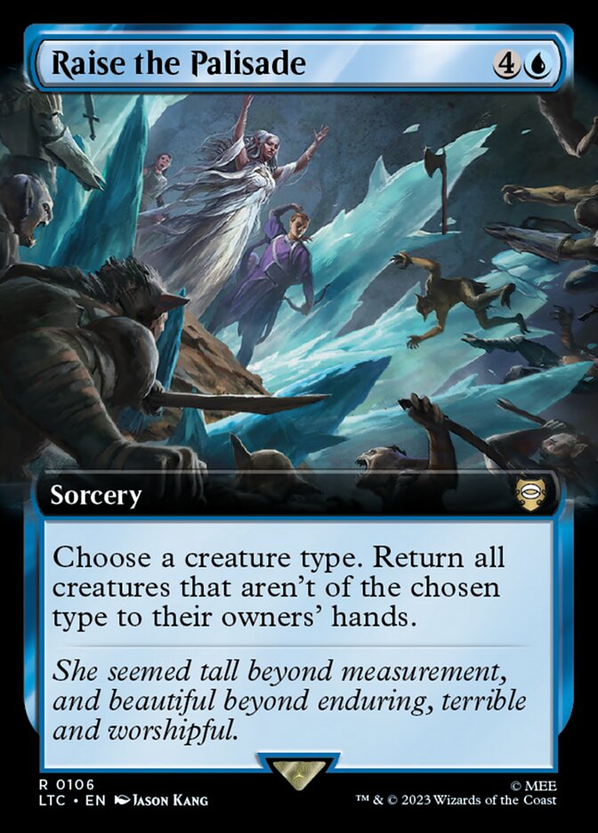 Raise the Palisade Extended Art 106 (Commander: The Lord of the Rings: Tales of Middle-earth)  - Extended Art | Good Games Adelaide SA