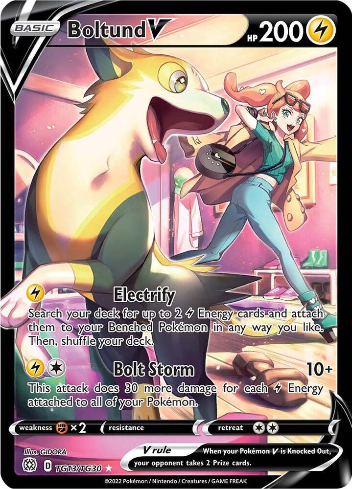 Boltund V TG13/TG30 (SWSH09: Brilliant Stars Trainer Gallery)  - Holofoil | Good Games Adelaide SA