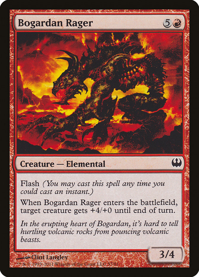 Bogardan Rager 57 (Duel Decks: Knights vs. Dragons)  | Good Games Adelaide SA