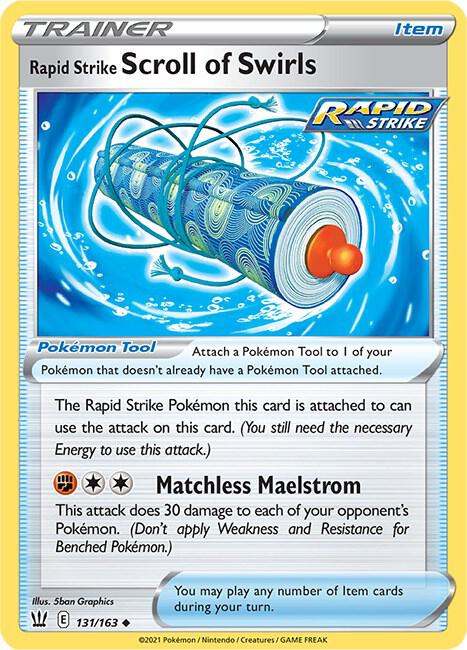 Rapid Strike Scroll of Swirls 131/163 (SWSH05: Battle Styles)  | Good Games Adelaide SA