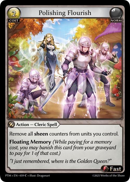 Polishing Flourish Curio Foil 059 (Phantom Monarchs)  - Foil | Good Games Adelaide SA