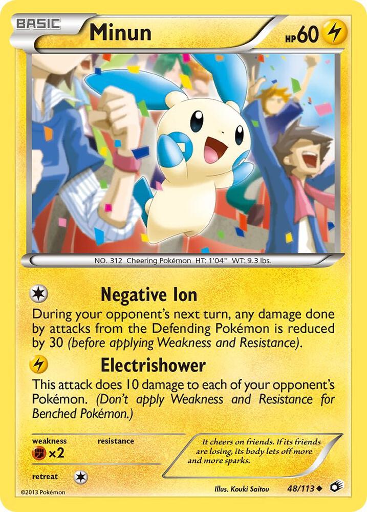 Minun 48/113 (Legendary Treasures)  | Good Games Adelaide SA