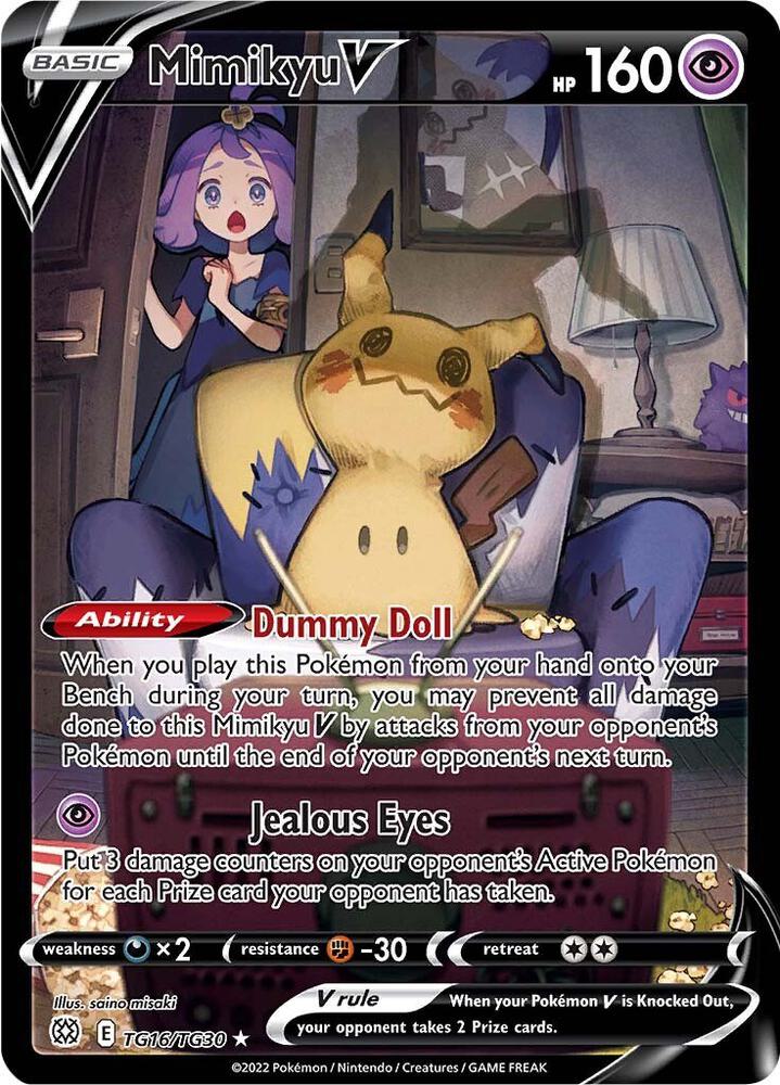 Mimikyu V TG16/TG30 (SWSH09: Brilliant Stars Trainer Gallery)  - Holofoil | Good Games Adelaide SA