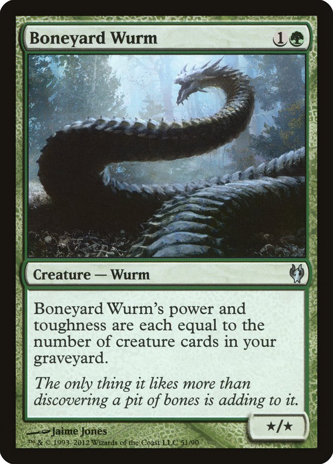 Boneyard Wurm 51 (Duel Decks: Izzet vs. Golgari)  | Good Games Adelaide SA