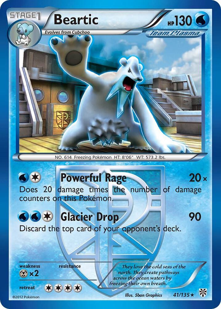 Beartic Team Plasma 41/135 (Plasma Storm)  - Reverse Holofoil | Good Games Adelaide SA
