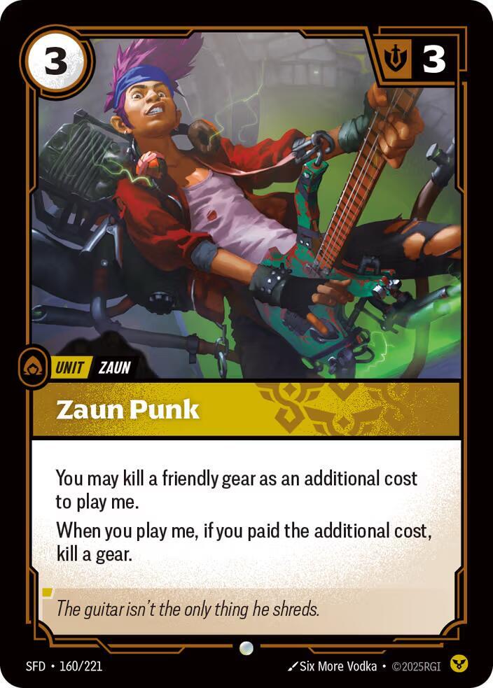Zaun Punk 160/221 (Spiritforged)  - Foil | Good Games Adelaide SA