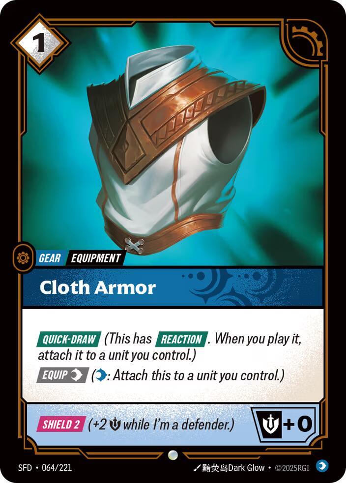 Cloth Armor 064/221 (Spiritforged)  | Good Games Adelaide SA