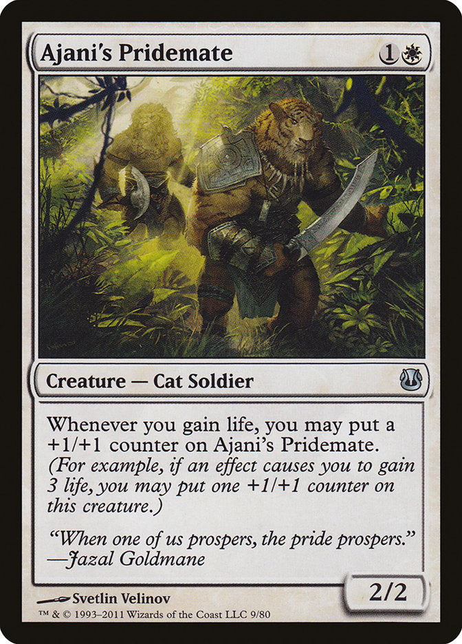 Ajani's Pridemate 9 (Duel Decks: Ajani vs. Nicol Bolas)  | Good Games Adelaide SA