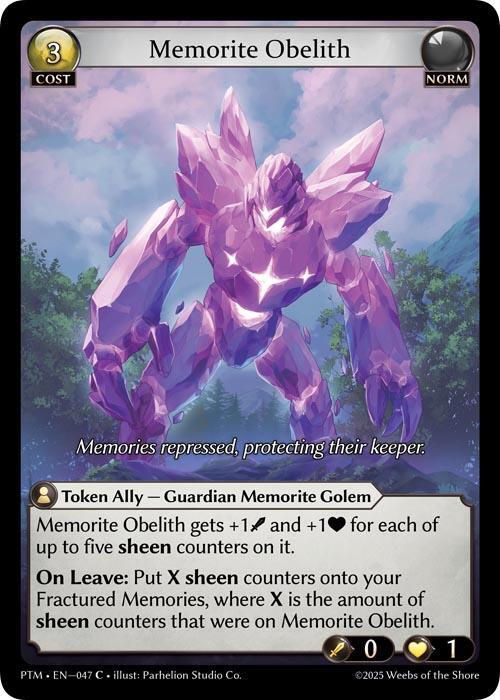 Memorite Obelith 047 (Phantom Monarchs)  - Foil | Good Games Adelaide SA