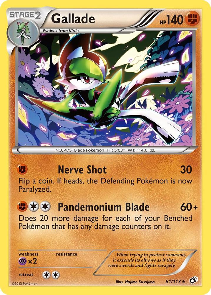 Gallade 81/113 (Legendary Treasures)  | Good Games Adelaide SA