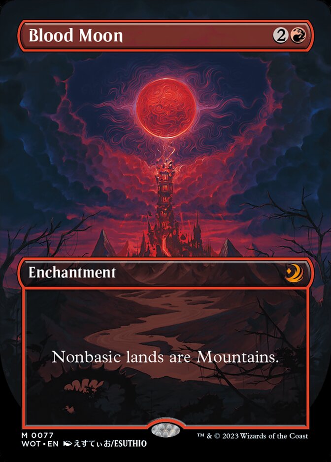 Blood Moon 77 (Wilds of Eldraine: Enchanting Tales)  - Foil | Good Games Adelaide SA