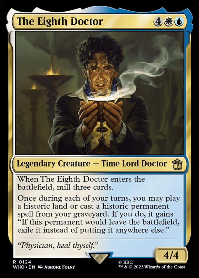 The Eighth Doctor 124 (Universes Beyond: Doctor Who)  - Foil | Good Games Adelaide SA