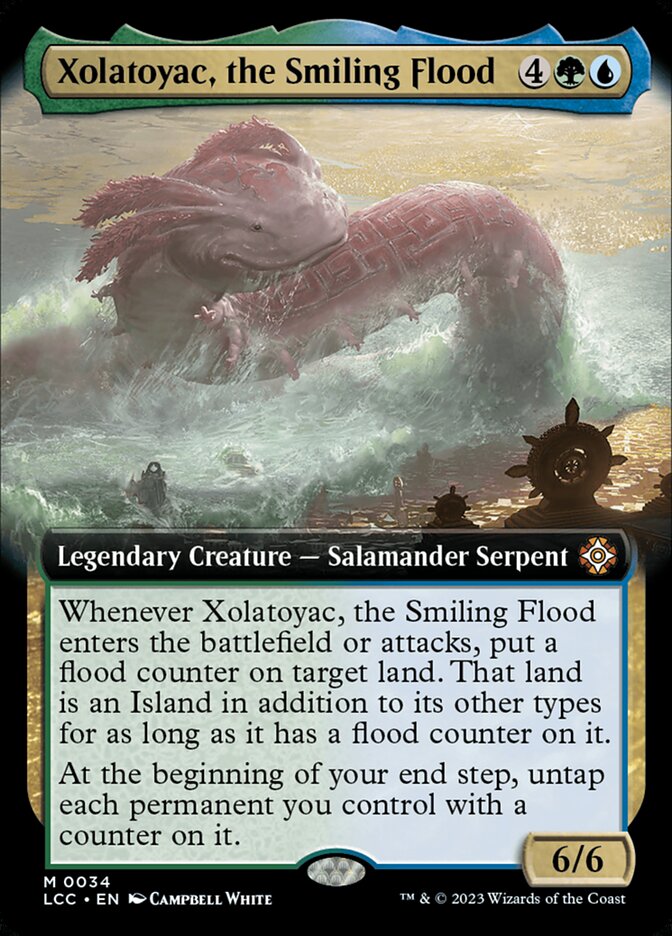 Xolatoyac the Smiling Flood Extended Art 34 (Commander: The Lost Caverns of Ixalan)  - Extended Art Foil | Good Games Adelaide SA