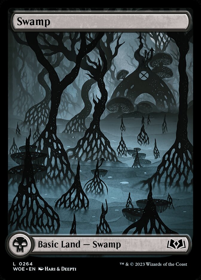 Swamp 264 (Wilds of Eldraine)  - Foil | Good Games Adelaide SA
