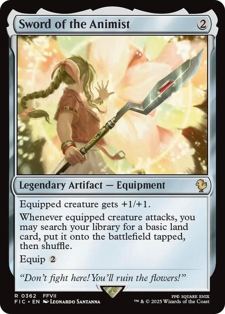Sword of the Animist 362 (Commander: FINAL FANTASY)  - Foil | Good Games Adelaide SA