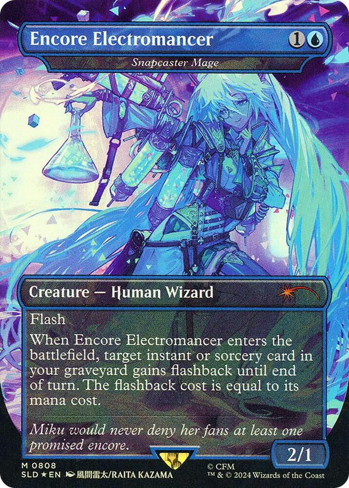 Encore Electromancer Snapcaster Mage Rainbow Foil 808 (Secret Lair Drop Series)  - Foil | Good Games Adelaide SA