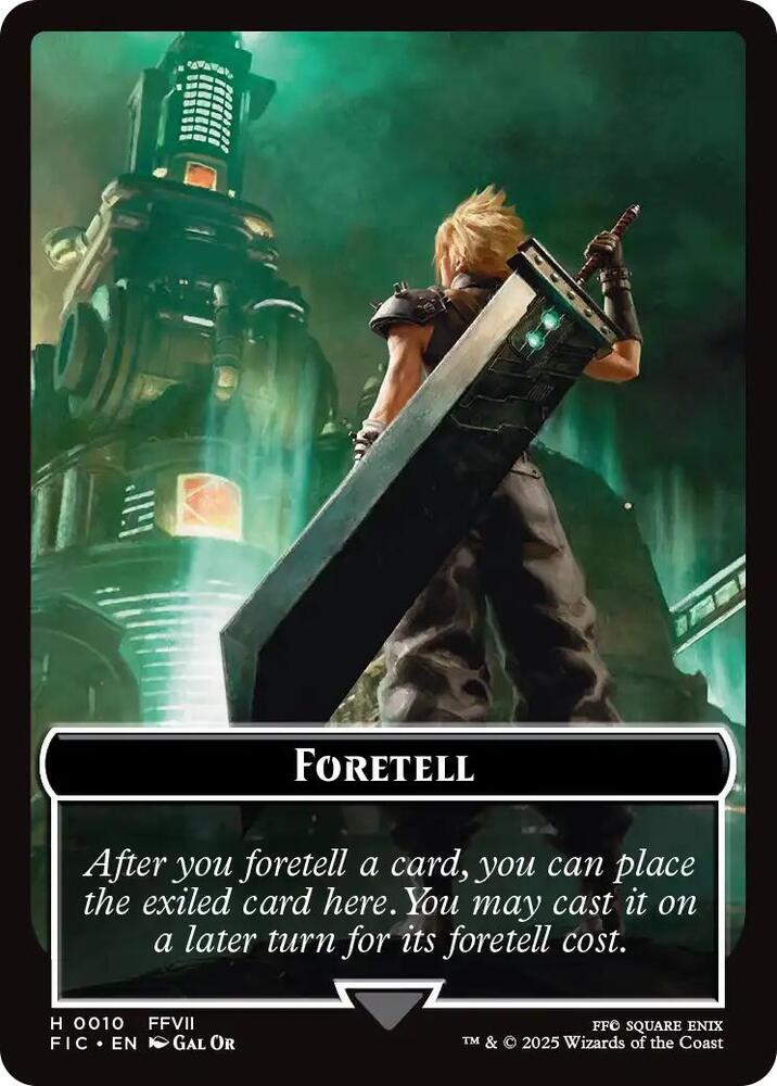 Foretell Treasure Double Sided Token  10 // 36 (Commander: FINAL FANTASY)  - Foil | Good Games Adelaide SA