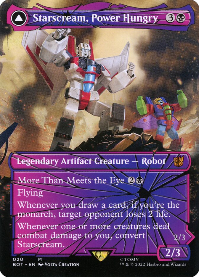 Starscream, Power Hungry // Starscream, Seeker Leader 20 (Universes Beyond: Transformers)  - Foil | Good Games Adelaide SA