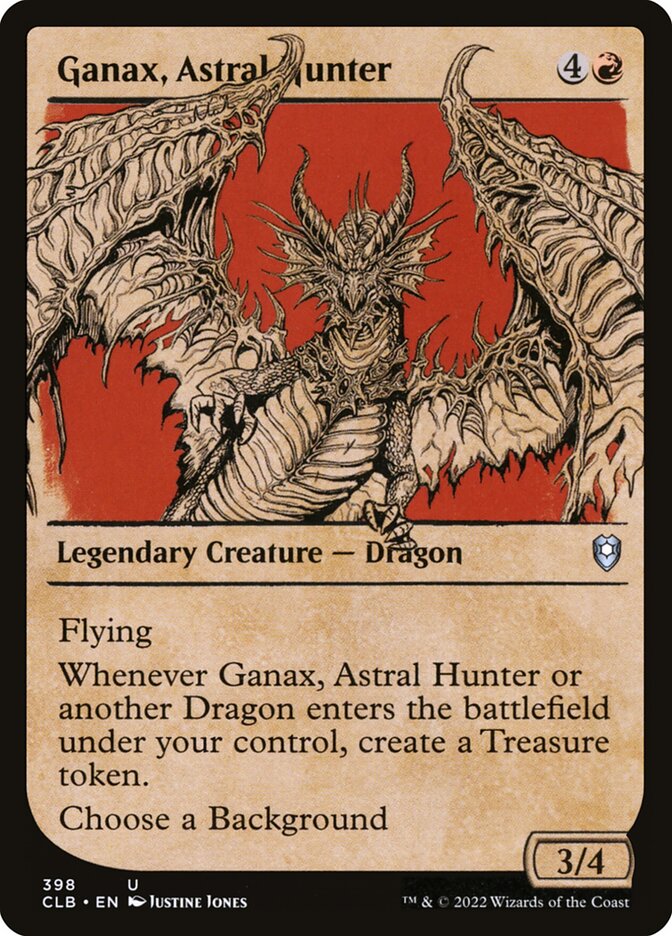Ganax Astral Hunter Showcase 398 (Commander Legends: Battle for Baldur's Gate)  - Foil | Good Games Adelaide SA