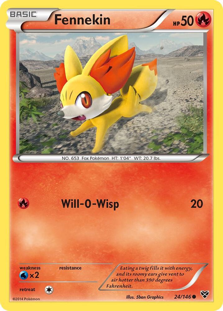 Fennekin 24/146 (XY Base Set)  | Good Games Adelaide SA