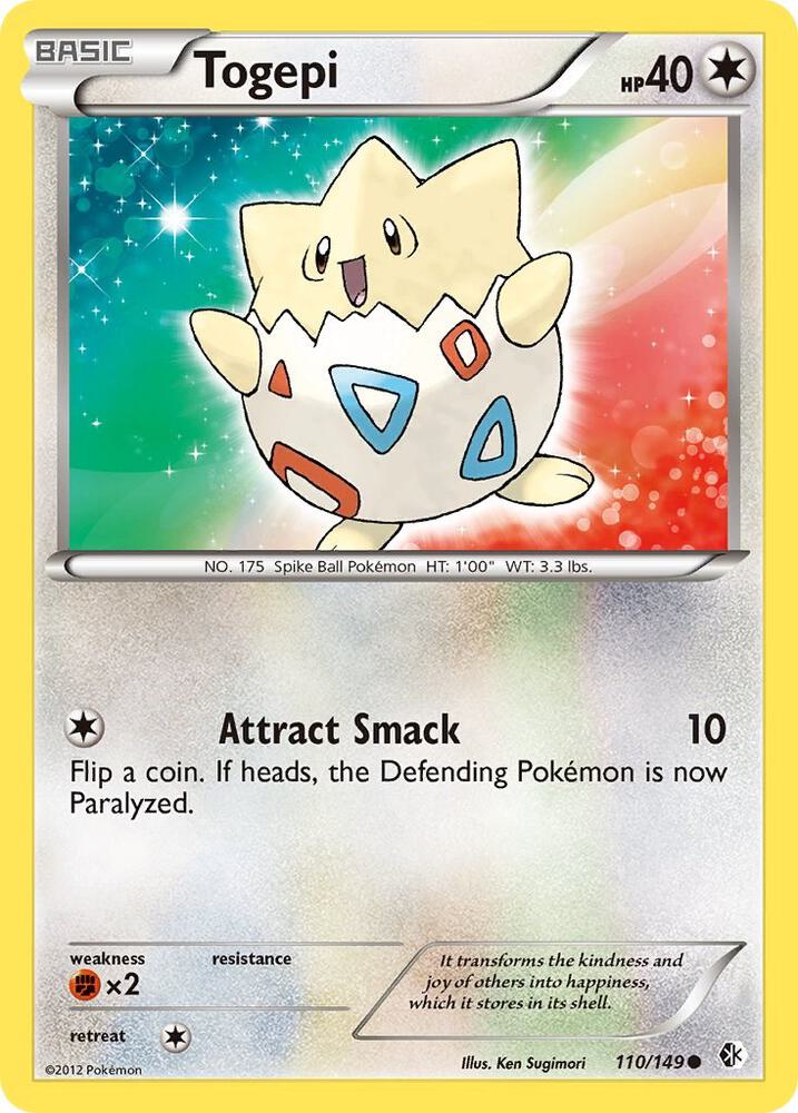 Togepi 110/149 (Boundaries Crossed)  | Good Games Adelaide SA