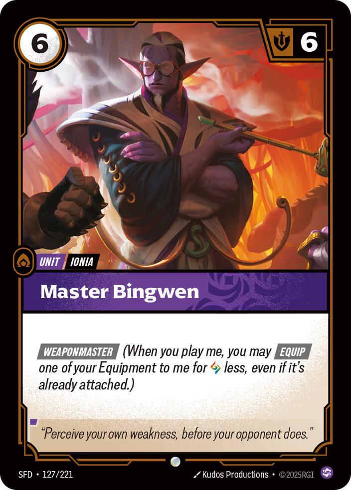 Master Bingwen 127/221 (Spiritforged)  | Good Games Adelaide SA