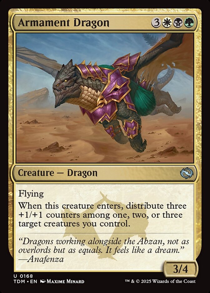 Armament Dragon 168 (Tarkir: Dragonstorm)  - Foil | Good Games Adelaide SA