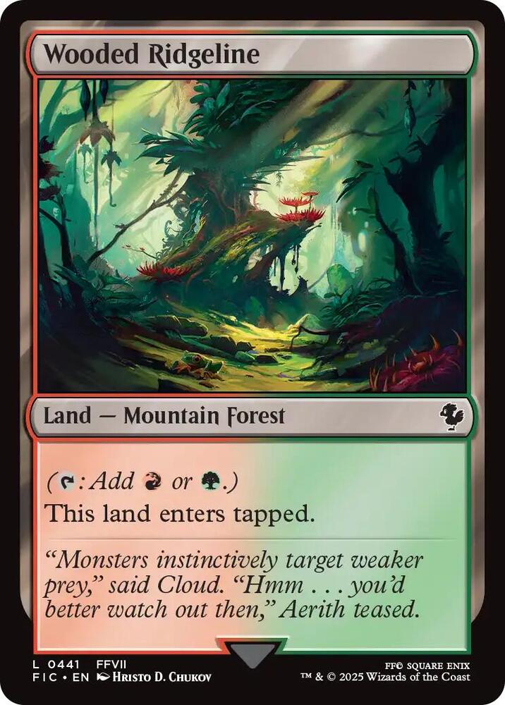 Wooded Ridgeline 441 (Commander: FINAL FANTASY)  - Foil | Good Games Adelaide SA