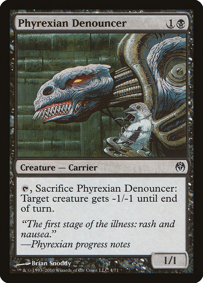 Phyrexian Denouncer 4 (Duel Decks: Phyrexia vs. the Coalition)  | Good Games Adelaide SA
