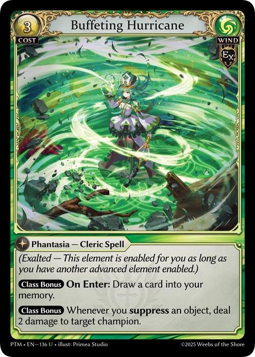 Buffeting Hurricane Curio Foil 136 (Phantom Monarchs)  - Foil | Good Games Adelaide SA