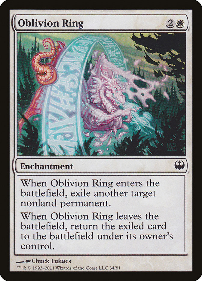 Oblivion Ring 34 (Duel Decks: Knights vs. Dragons)  | Good Games Adelaide SA