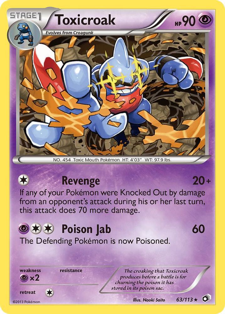 Toxicroak 63/113 (Legendary Treasures)  | Good Games Adelaide SA