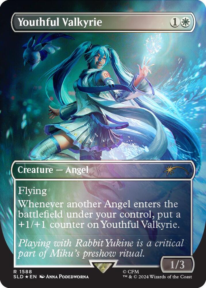 Youthful Valkyrie Rainbow Foil 1588 (Secret Lair Drop Series)  - Foil | Good Games Adelaide SA