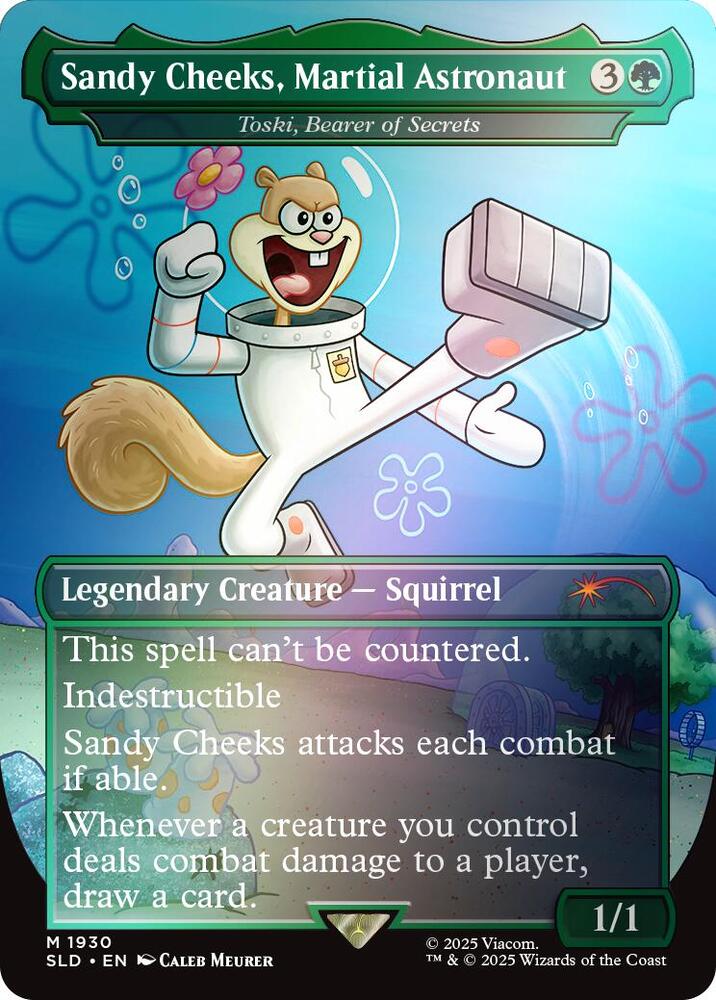 Sandy Cheeks Martial Astronaut Toski Bearer of Secrets Rainbow Foil 1930 (Secret Lair Drop Series)  - Foil | Good Games Adelaide SA