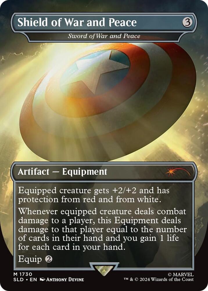 Shield of War and Peace Sword of War and Peace Rainbow Foil 1730 (Secret Lair Drop Series)  - Foil | Good Games Adelaide SA