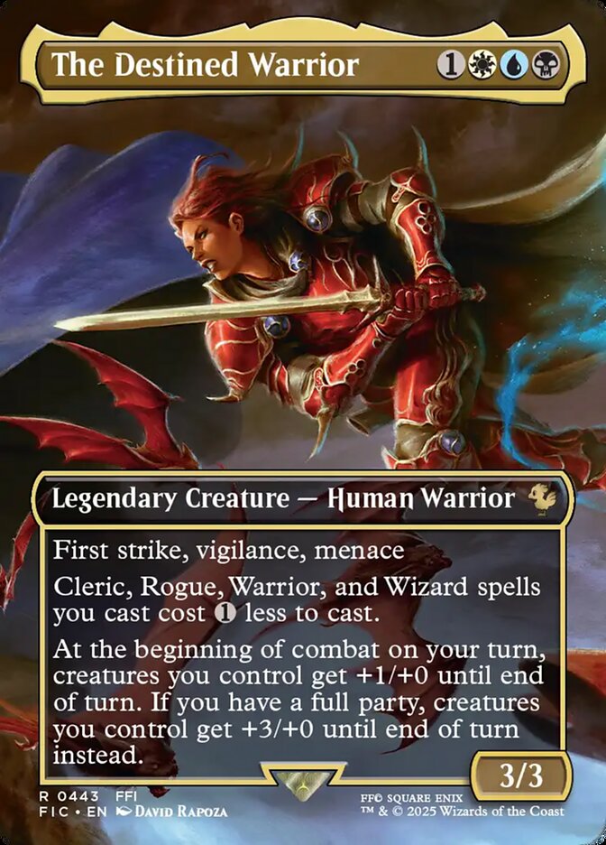 The Destined Warrior 443 (Commander: FINAL FANTASY)  | Good Games Adelaide SA