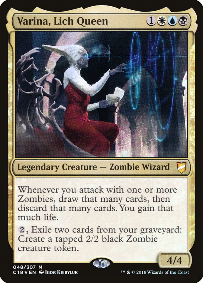 Varina, Lich Queen 48 (Commander 2018)  - Foil | Good Games Adelaide SA