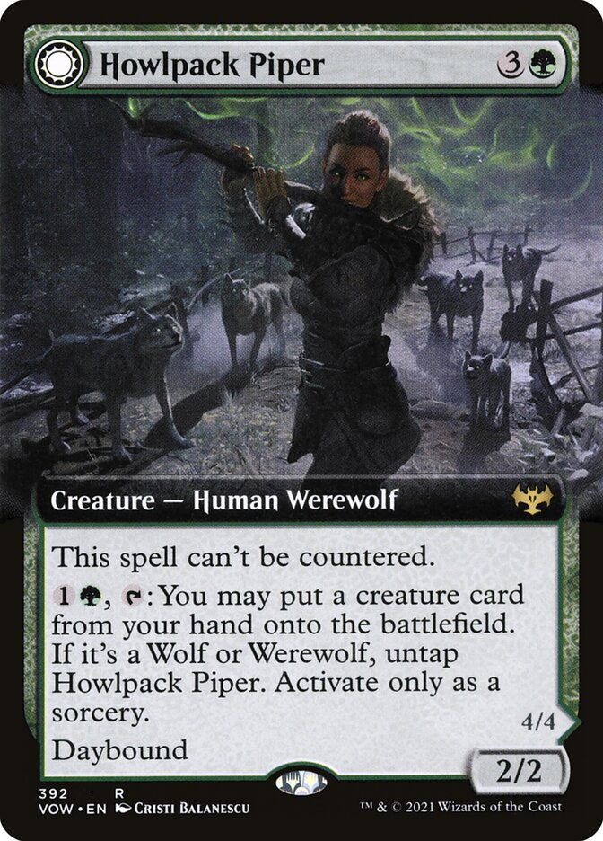 Howlpack Piper // Wildsong Howler 392 (Innistrad: Crimson Vow)  | Good Games Adelaide SA