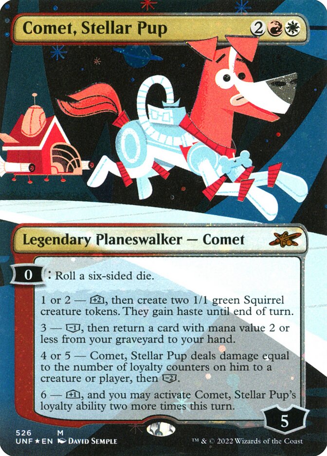 Comet, Stellar Pup 526 (Unfinity)  - Foil | Good Games Adelaide SA