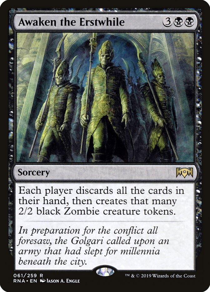 Awaken the Erstwhile 61 (Ravnica Allegiance)  - Foil | Good Games Adelaide SA