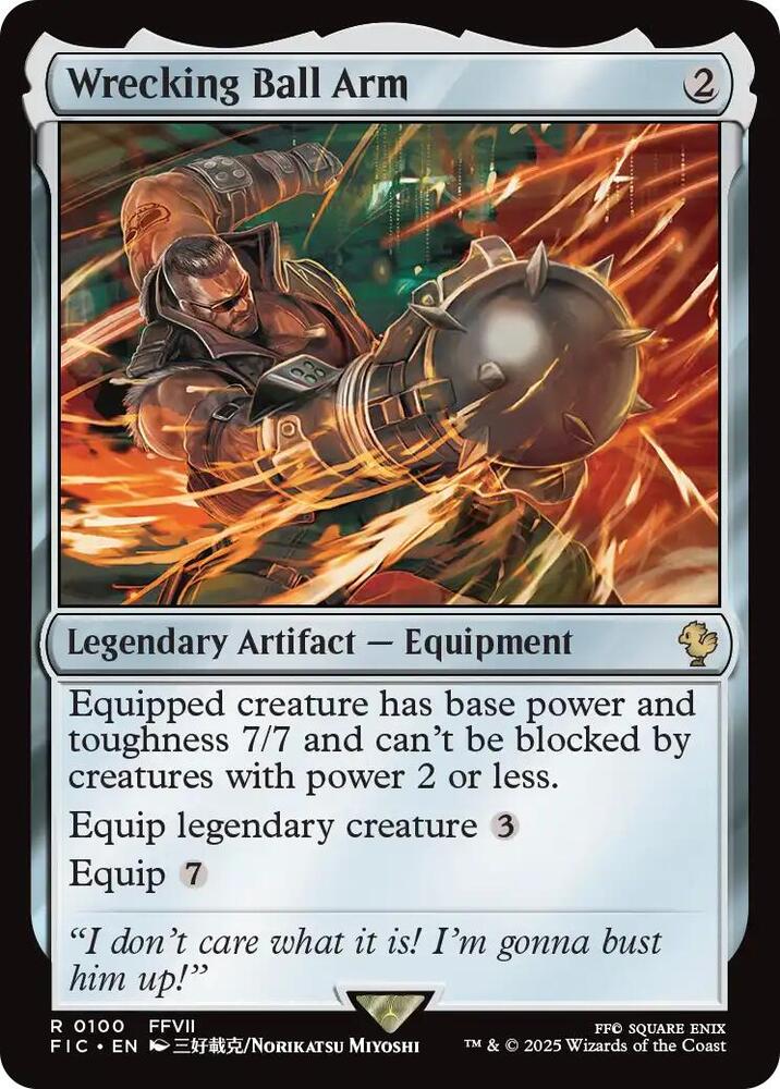 Wrecking Ball Arm 100 (Commander: FINAL FANTASY)  - Foil | Good Games Adelaide SA