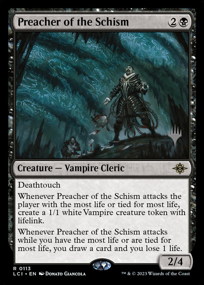 Preacher of the Schism 113 (Promo Pack: The Lost Caverns of Ixalan)  - Foil | Good Games Adelaide SA