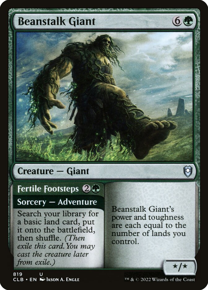 Beanstalk Giant // Fertile Footsteps 819 (Commander Legends: Battle for Baldur's Gate)  | Good Games Adelaide SA