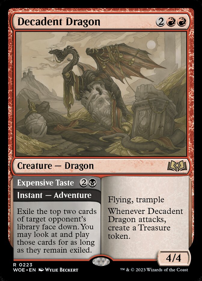 Decadent Dragon 223 (Wilds of Eldraine)  - Foil | Good Games Adelaide SA