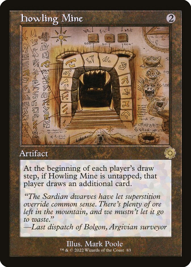 Howling Mine 83 (The Brothers' War: Retro Frame Artifacts)  - Foil | Good Games Adelaide SA
