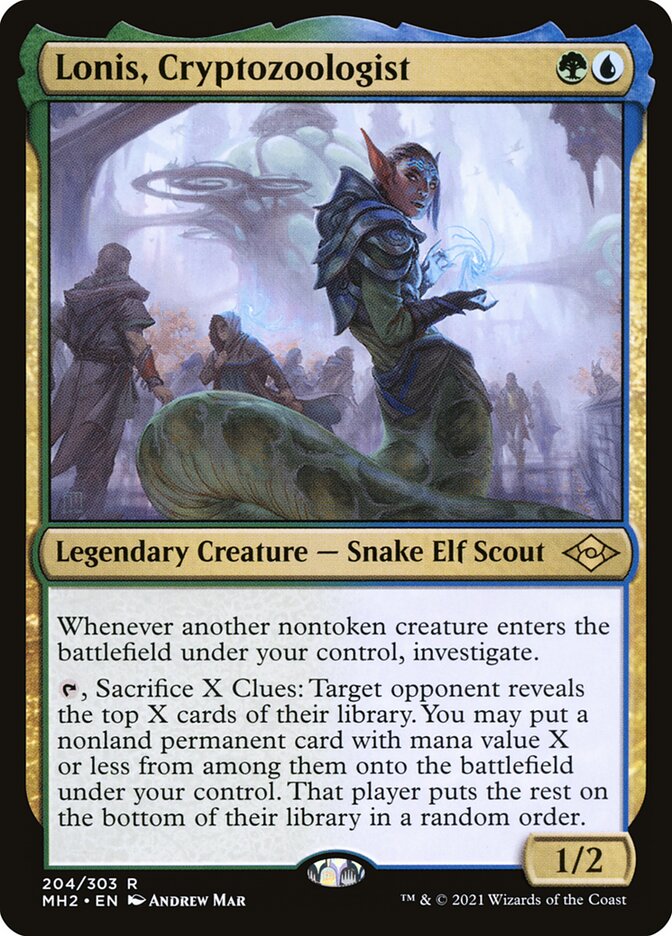 Lonis, Cryptozoologist 204 (Modern Horizons 2)  - Foil | Good Games Adelaide SA