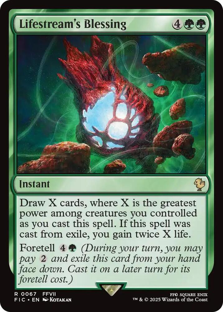 Lifestream's Blessing 67 (Commander: FINAL FANTASY)  - Foil | Good Games Adelaide SA