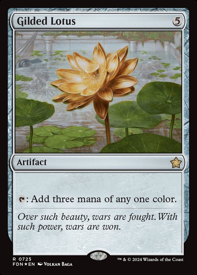 Gilded Lotus 725 (Foundations)  - Foil | Good Games Adelaide SA